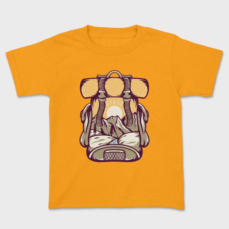 Camping Illustration 6, Kids' T-Shirt