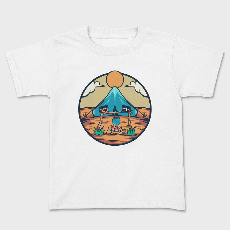 Camping Illustration, Детска Тениска