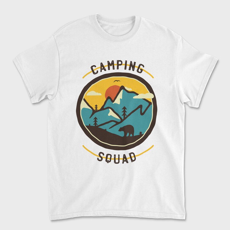 Camping Squad, Унисекс Мъжка Тениска