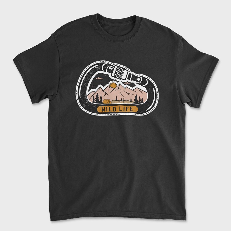 Carabiner Wild Life, Unisex Men's T-Shirt