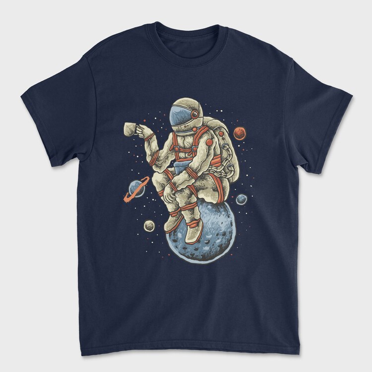 Coffee Astronaut, Unisex Men's T-Shirt