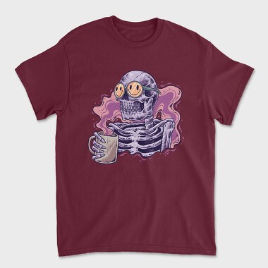 Coffee Skull, Unisex Men's T-Shirt