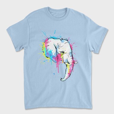 Colorful Elephant, Унисекс Мъжка Тениска