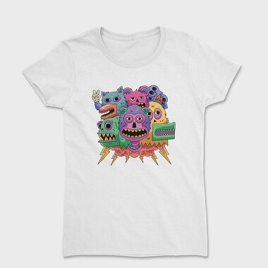 Colorful Monsters, Women's T-Shirt