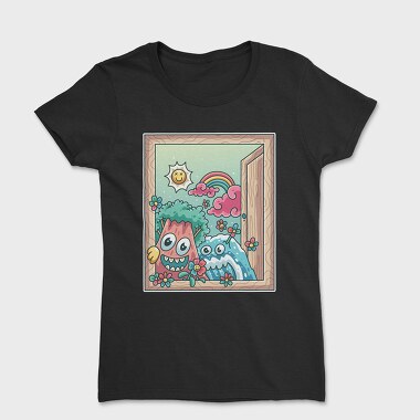Cute Nature Window, Women's T-Shirt