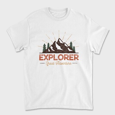 explorer great adventure, Unisex Men's T-Shirt