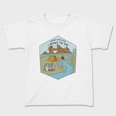 Forget Adulting, Kids' T-Shirt