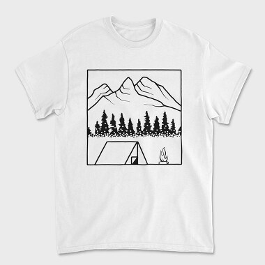 Geometric Landscape 10, Unisex Men's T-Shirt