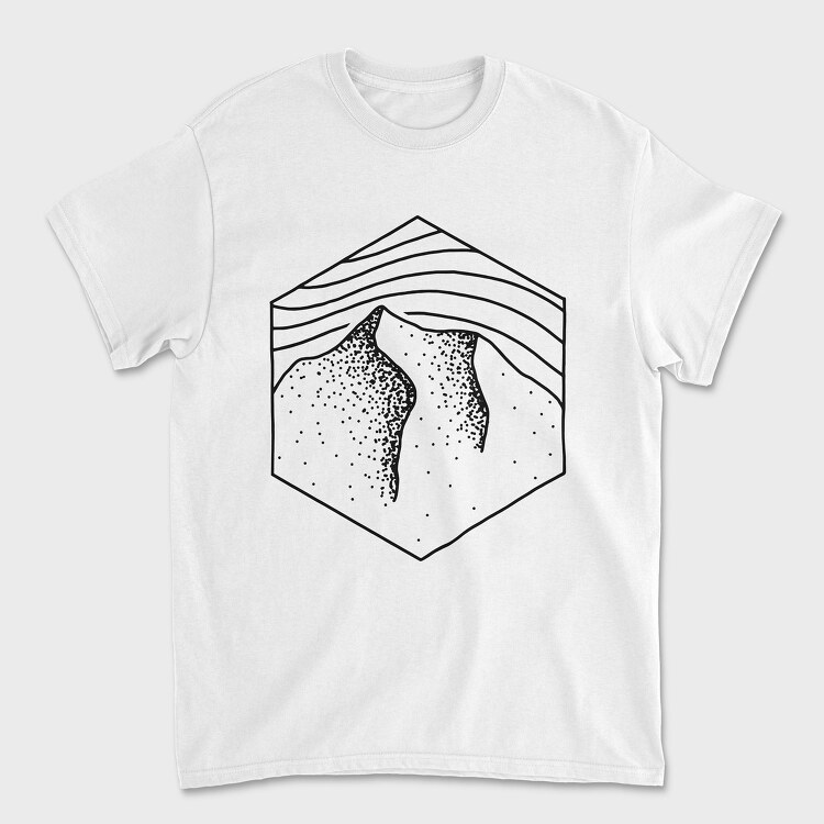 Geometric Landscape 6, Унисекс Мъжка Тениска