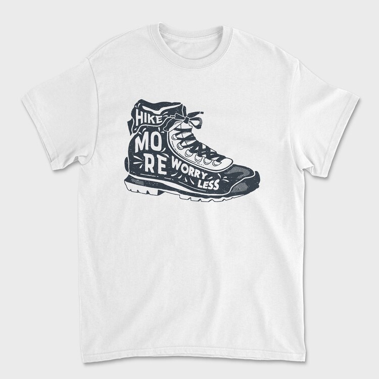 Hike More Worry Less, Unisex Men's T-Shirt