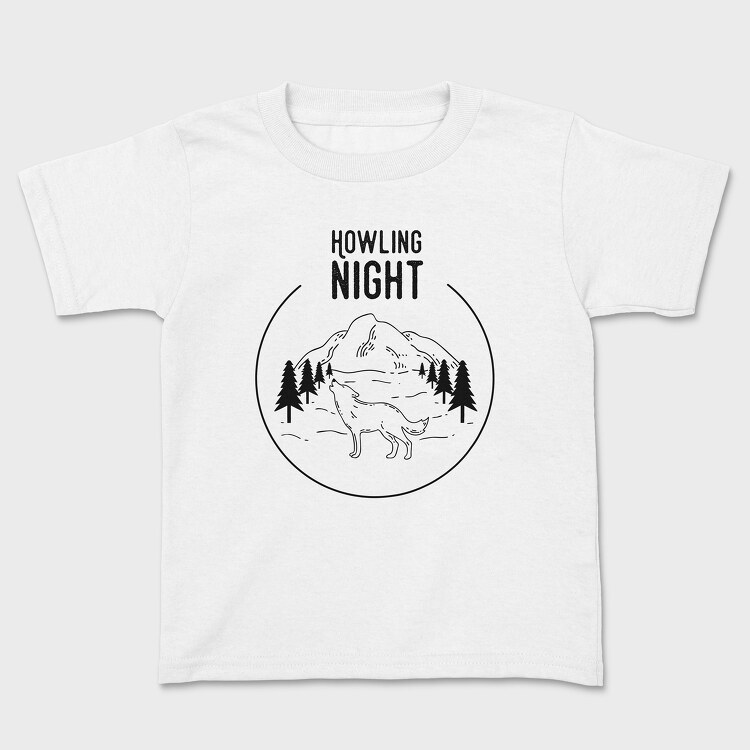 Howling Night, Kids' T-Shirt