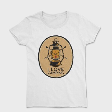 I Love Camping Lantern, Women's T-Shirt