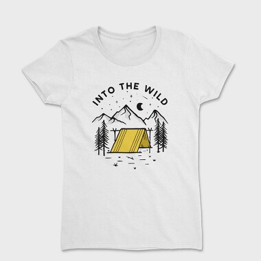 Women's T-Shirt, Into the Wild Yellow Tent