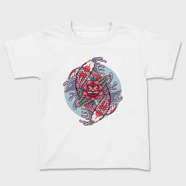 Koi Fish Illustration 1, Kids' T-Shirt