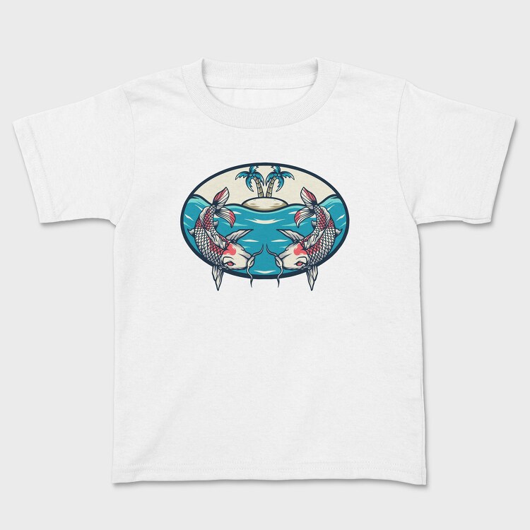 Koi Fish Illustration 4, Kids' T-Shirt