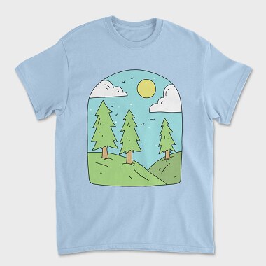 Landscape Nature 8, Unisex Men's T-Shirt