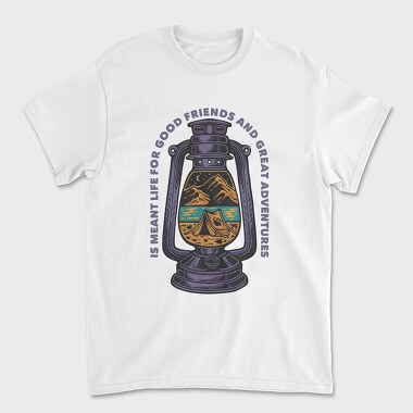 Lantern Camping, Унисекс Мъжка Тениска