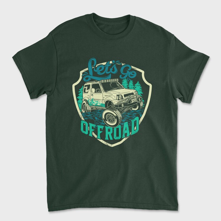 Lets Go Offroad, Унисекс Мъжка Тениска