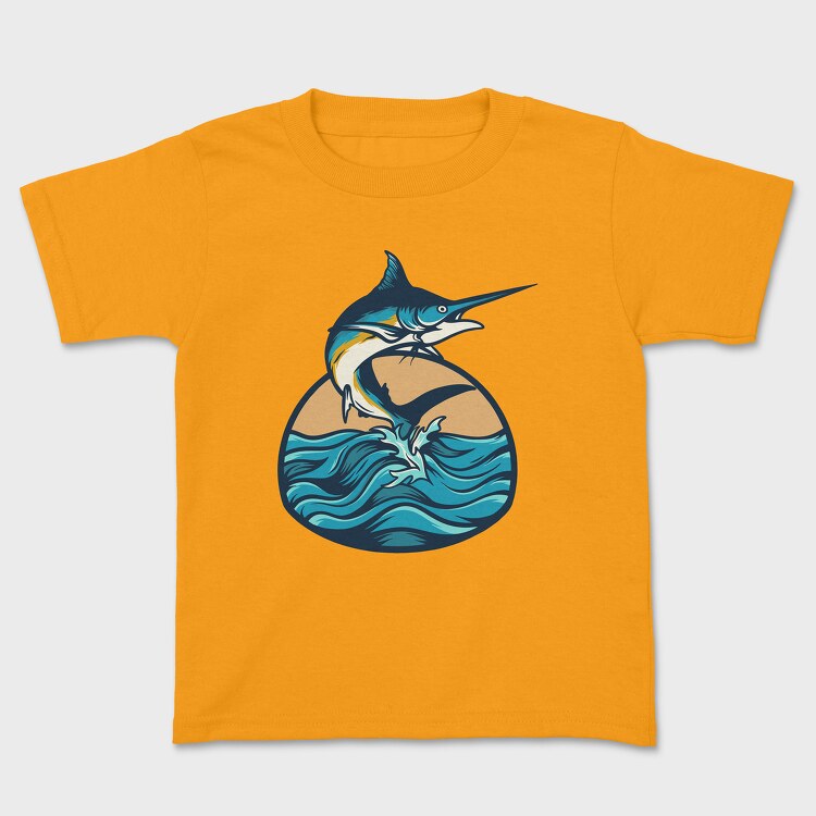 Marlin Fish 3, Kids' T-Shirt