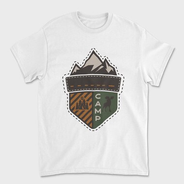 Mountain Camp Badge, Unisex Men's T-Shirt