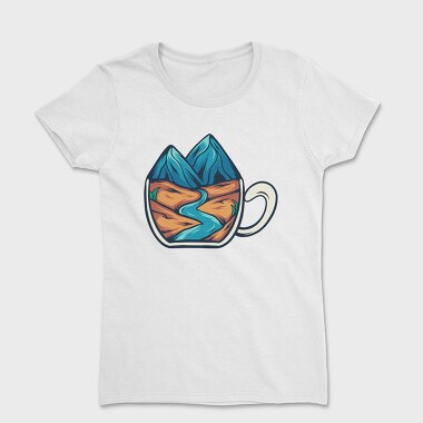 Mountain Illustration 4, Women's T-Shirt