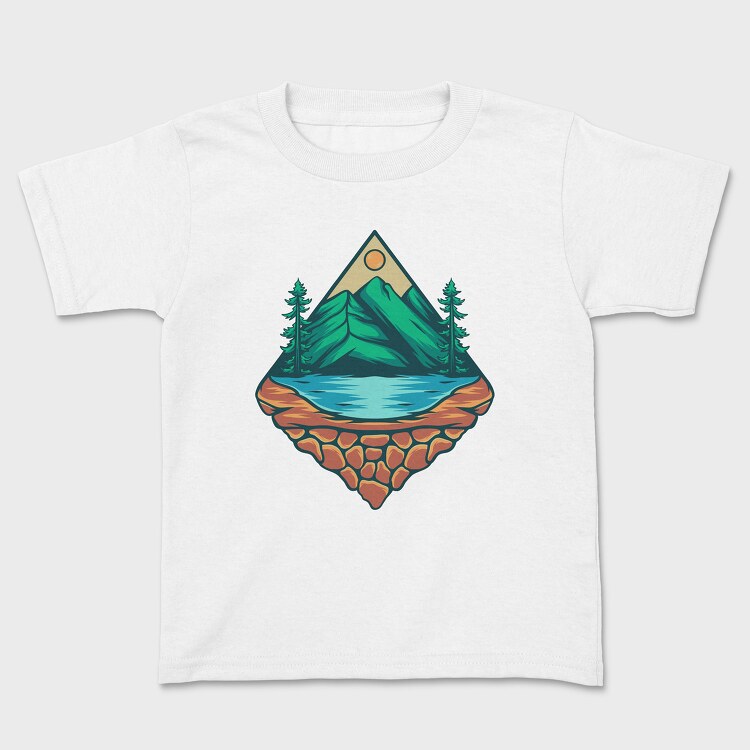 Mountain Illustration 5, Kids' T-Shirt