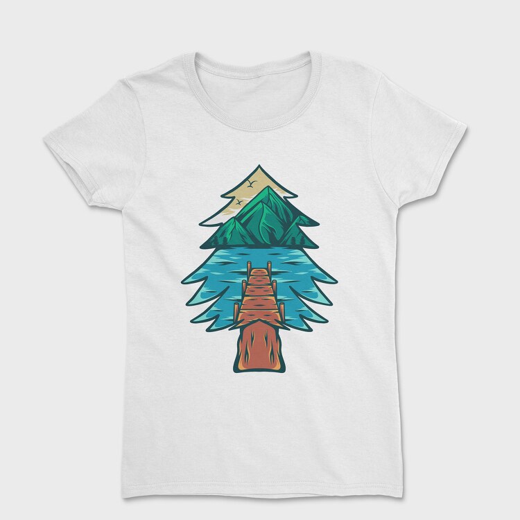 Mountain Illustration 6, Дамска Тениска