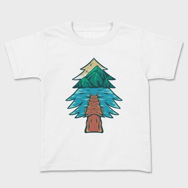 Mountain Illustration 6, Kids' T-Shirt