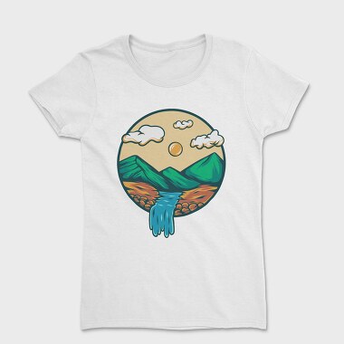 Mountain Illustration 7, Women's T-Shirt