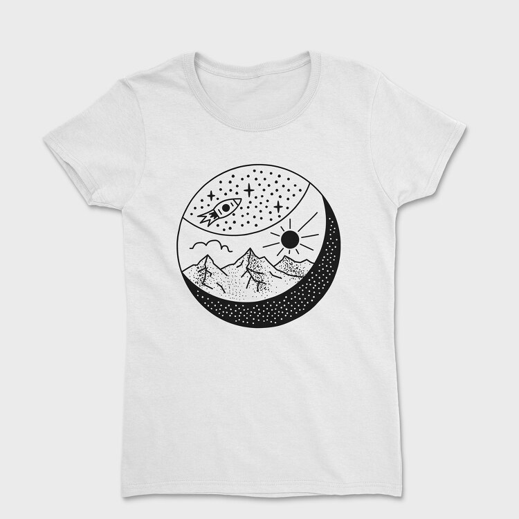 Mountains Galaxy, Women's T-Shirt