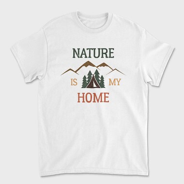 Nature Is My Home, Unisex Men's T-Shirt