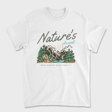 Natures Ascent, Unisex Men's T-Shirt