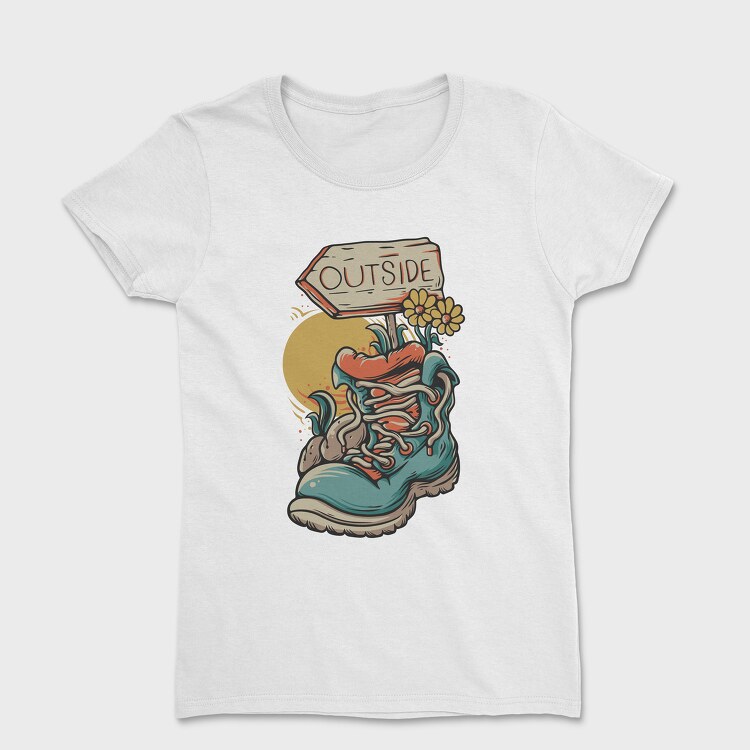 Outside Hiking Shoes, Women's T-Shirt