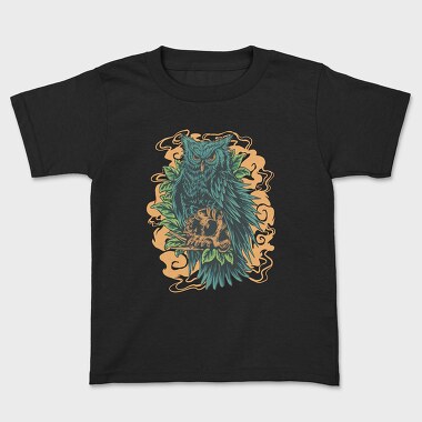 Owl With Skull, Kids' T-Shirt