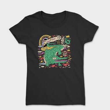 Psychedelic Crocodile, Women's T-Shirt