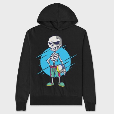 Beach Volley Skull, Unisex Men's Hoodie