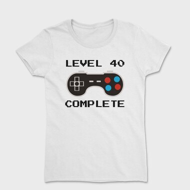 Retro Gamepad Lvl 40 Complete, Women's T-Shirt