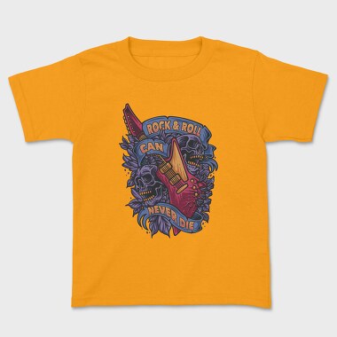 Rock and Roll Can Never Die, Kids' T-Shirt