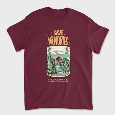 Save Memories Jar, Unisex Men's T-Shirt