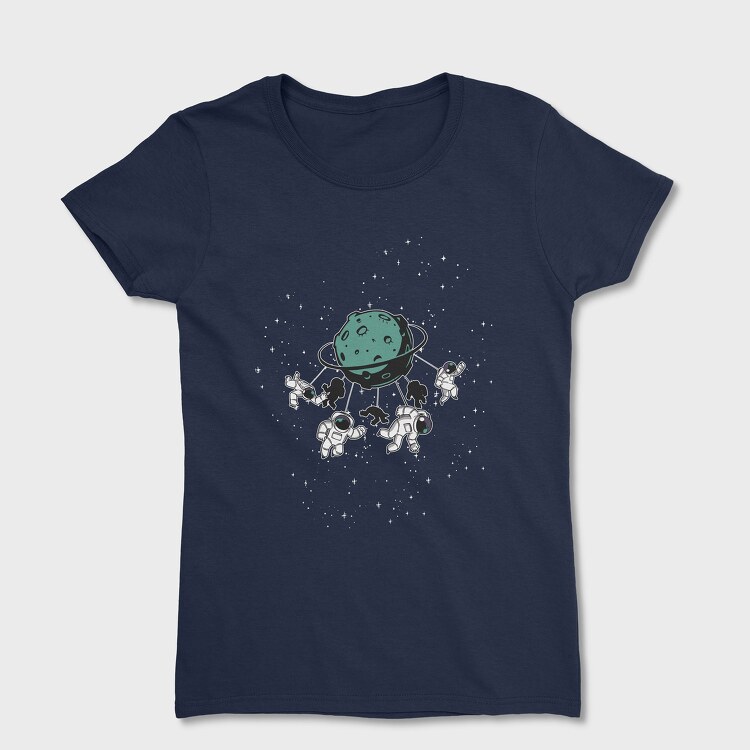 Astronaut Carousel, Women's T-Shirt