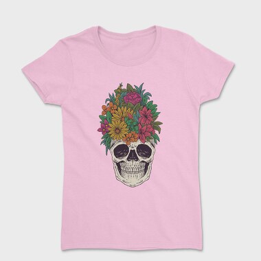 Skull Flowers, Women's T-Shirt