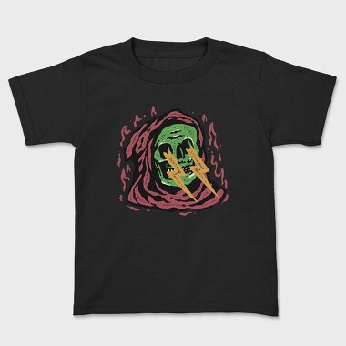Skull Lightning, Kids' T-Shirt