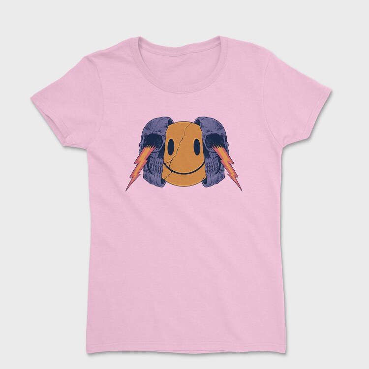 Smiley Skull, Women's T-Shirt