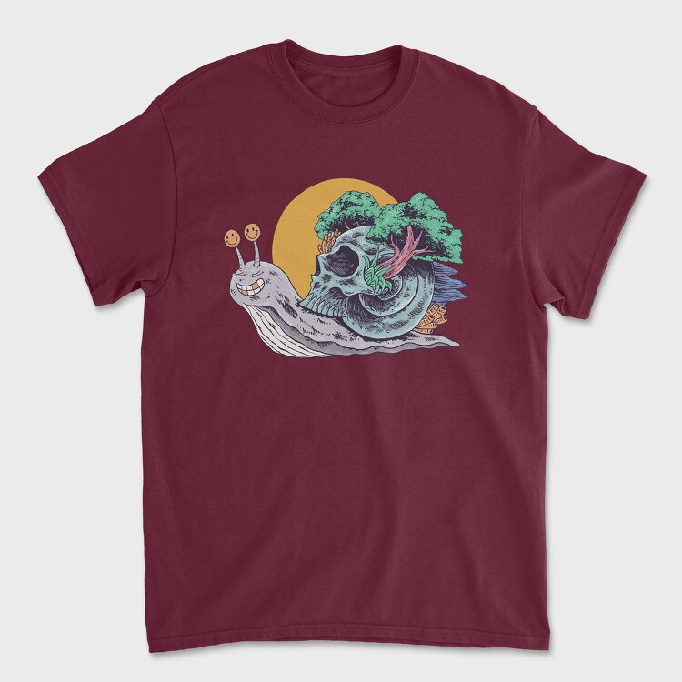 Snail Skull, Unisex Men's T-Shirt
