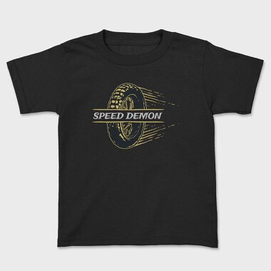 Speed Demon, Kids' T-Shirt