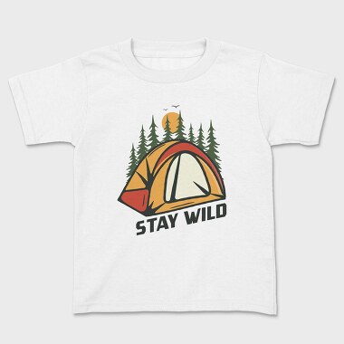 Детска Тениска, Stay Wild Tent