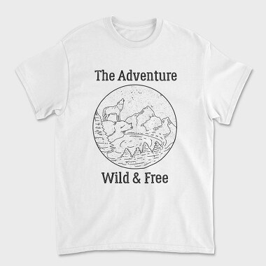 The Adventure Wild and Free, Unisex Men's T-Shirt