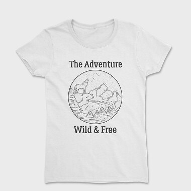 The Adventure Wild and Free, Women's T-Shirt