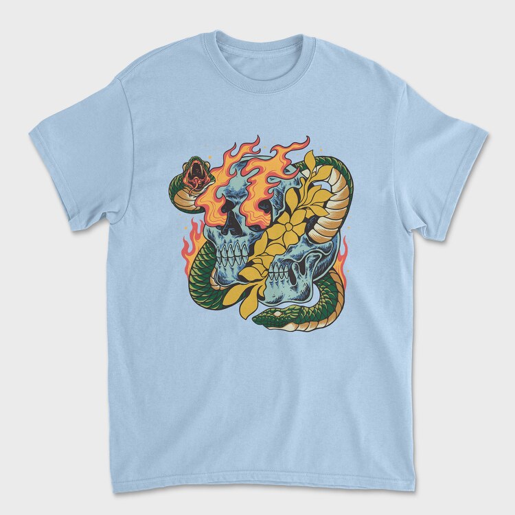 Tropical Skull 1, Унисекс Мъжка Тениска