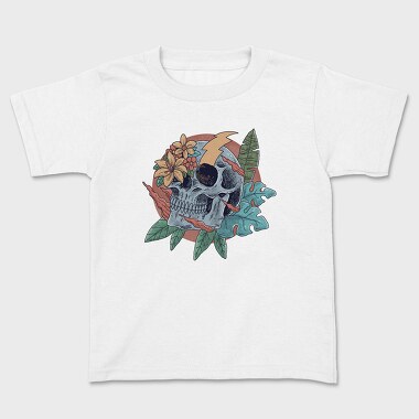 Tropical Skull, Kids' T-Shirt
